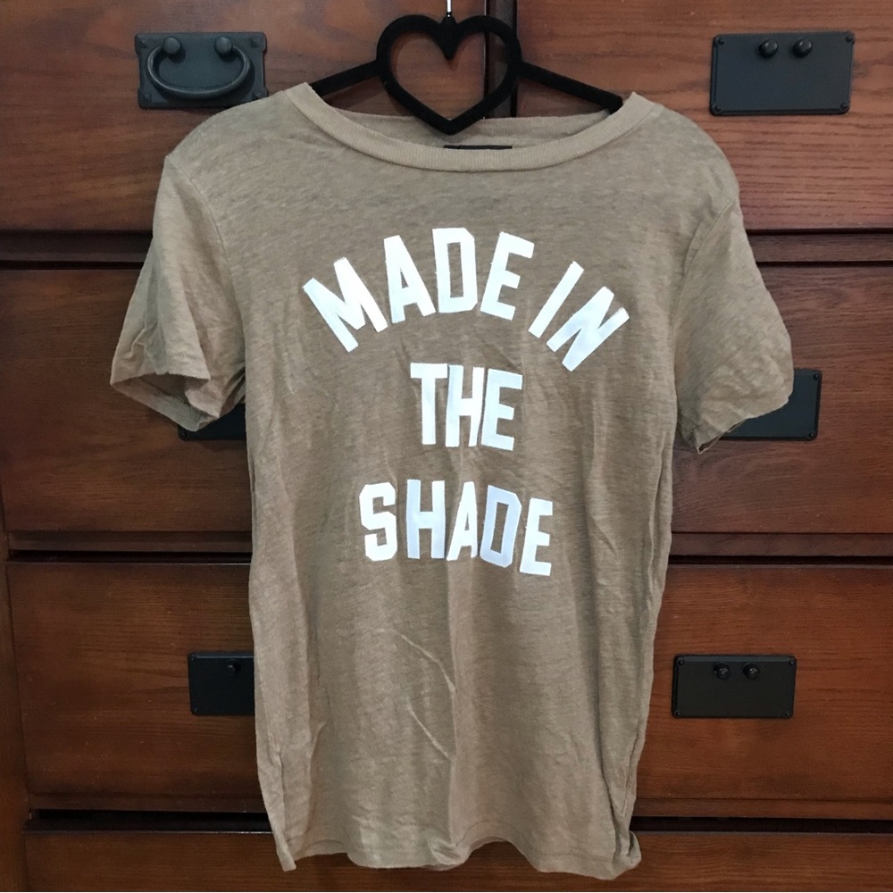 Made in the Shade Linen Tee J Crew Size XS